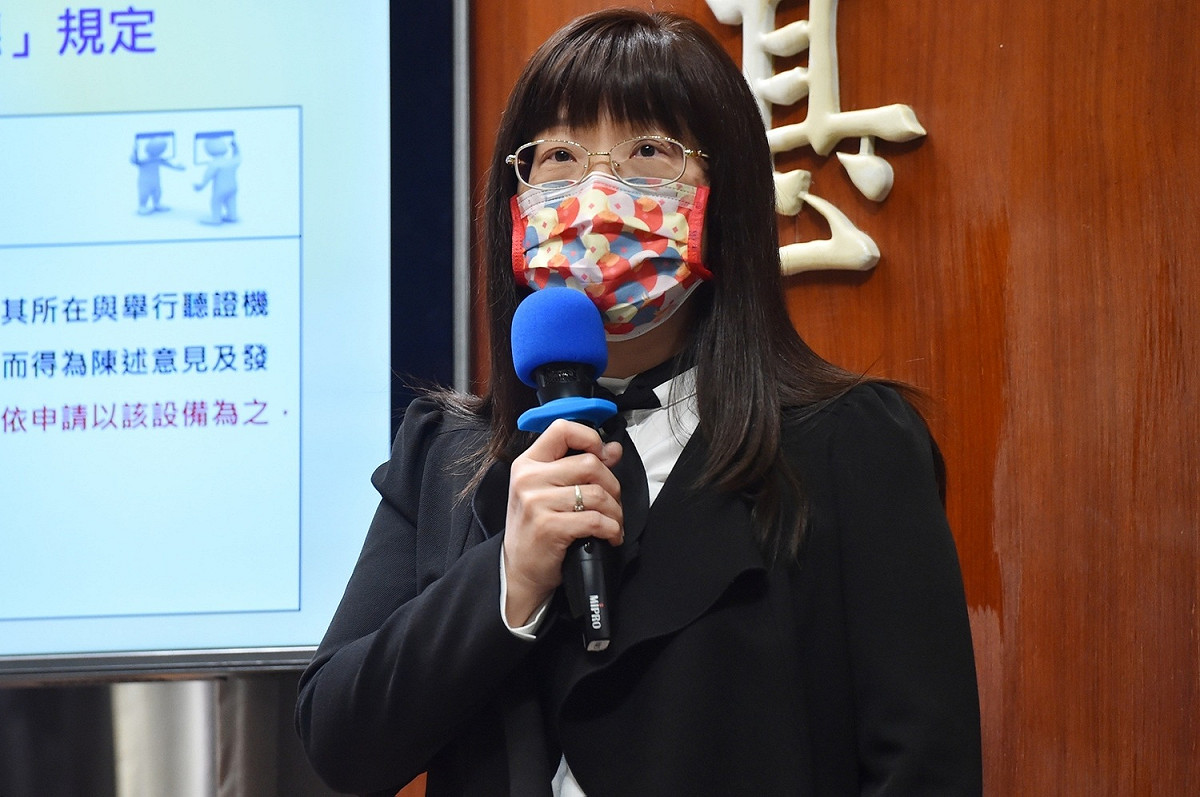 法務部法律事務司長鍾瑞蘭。 圖：行政院提供