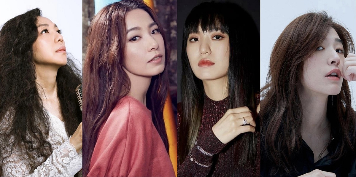 歌手萬芳(左)、田馥甄(左2)、孫盛希(左3)、蘇慧倫(左4)、巴奈、譚維維將角逐金曲獎最佳華語女歌手獎。 圖：翻攝自臉書