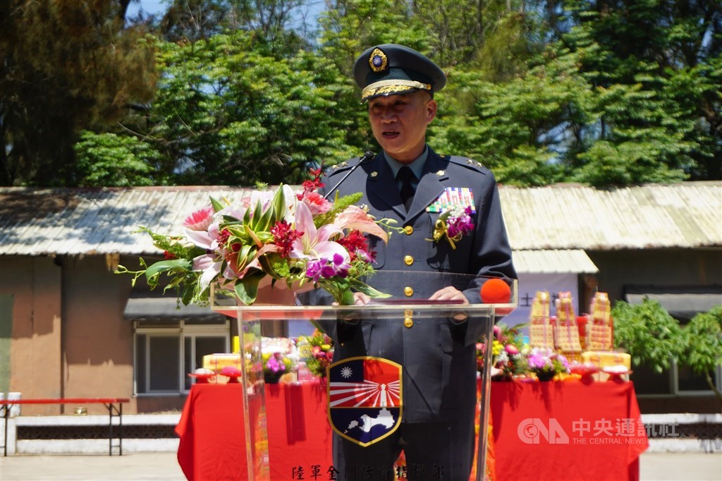 媒體報導，陸軍副司令賀政（圖）中將的兒子、564旅賀姓上尉，因酒後鬧事飆罵警方遭移送法辦。 圖/中央社