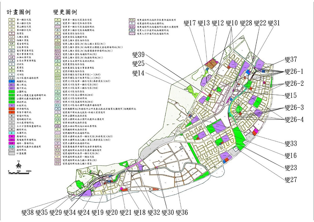 樹林(含山佳地區)都市計畫第三次通盤檢討變更示意圖。 圖：新北市城鄉局提供