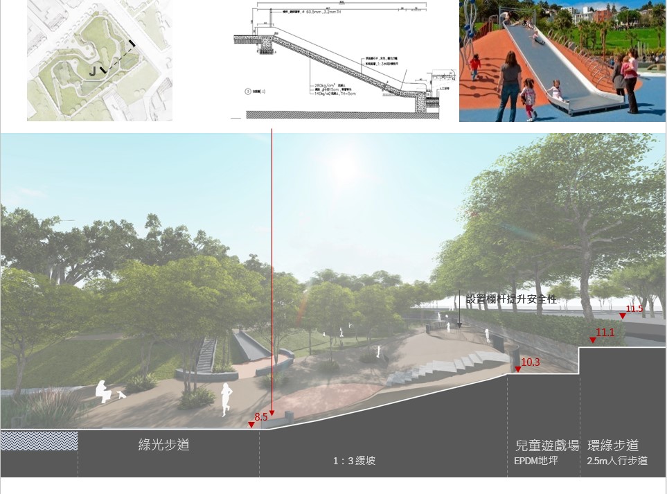 新建滯洪池工程除降低周邊地區排水系統負擔，減低積淹水情形。 圖：新北市水利局提供