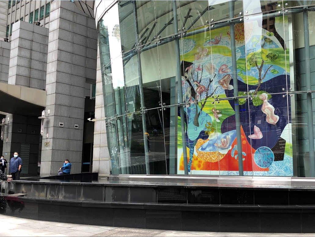 板橋府中線-公共藝術《北縣啟示錄：流動的風采》。創作者：賴純純 圖：新北市文化局提供