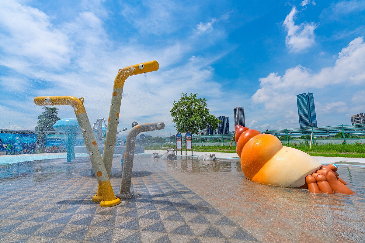熊猴森親水樂園。 圖：新北市水利局提供