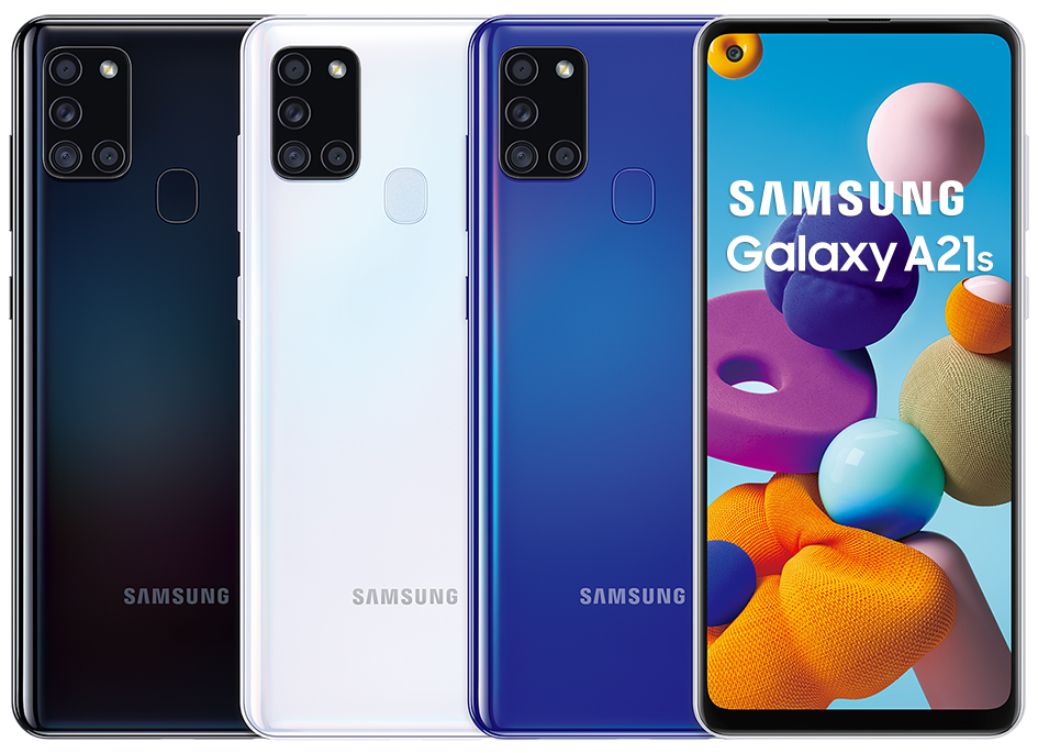 三星Galaxy A21驚爆在飛機上起火，導致數百名機上乘員被迫疏散。 圖：翻攝自三星官網
