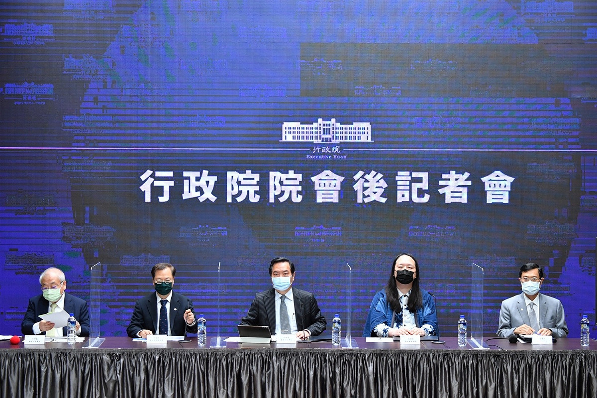 行政院會後記者會。 圖：行政院提供