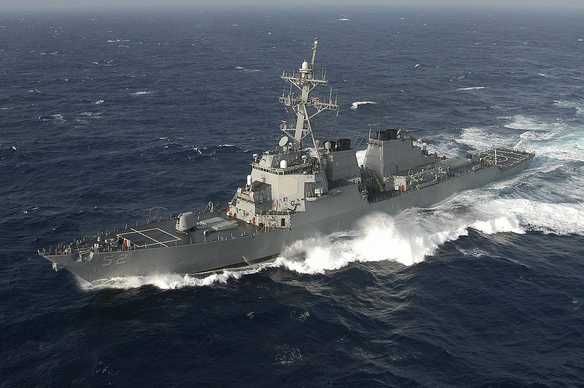 勃克級導向飛彈驅逐艦貝瑞號（USS Barry，DDG 52）。 圖：翻攝維基百科