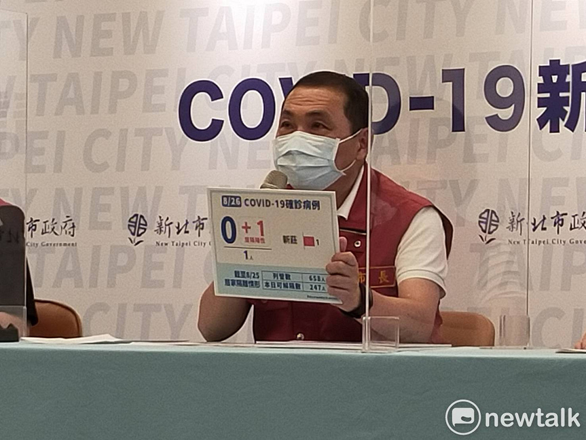 侯友宜希望政府能盡快催貨，讓18歲以上年輕人有疫苗可打。 圖：林昀真/攝