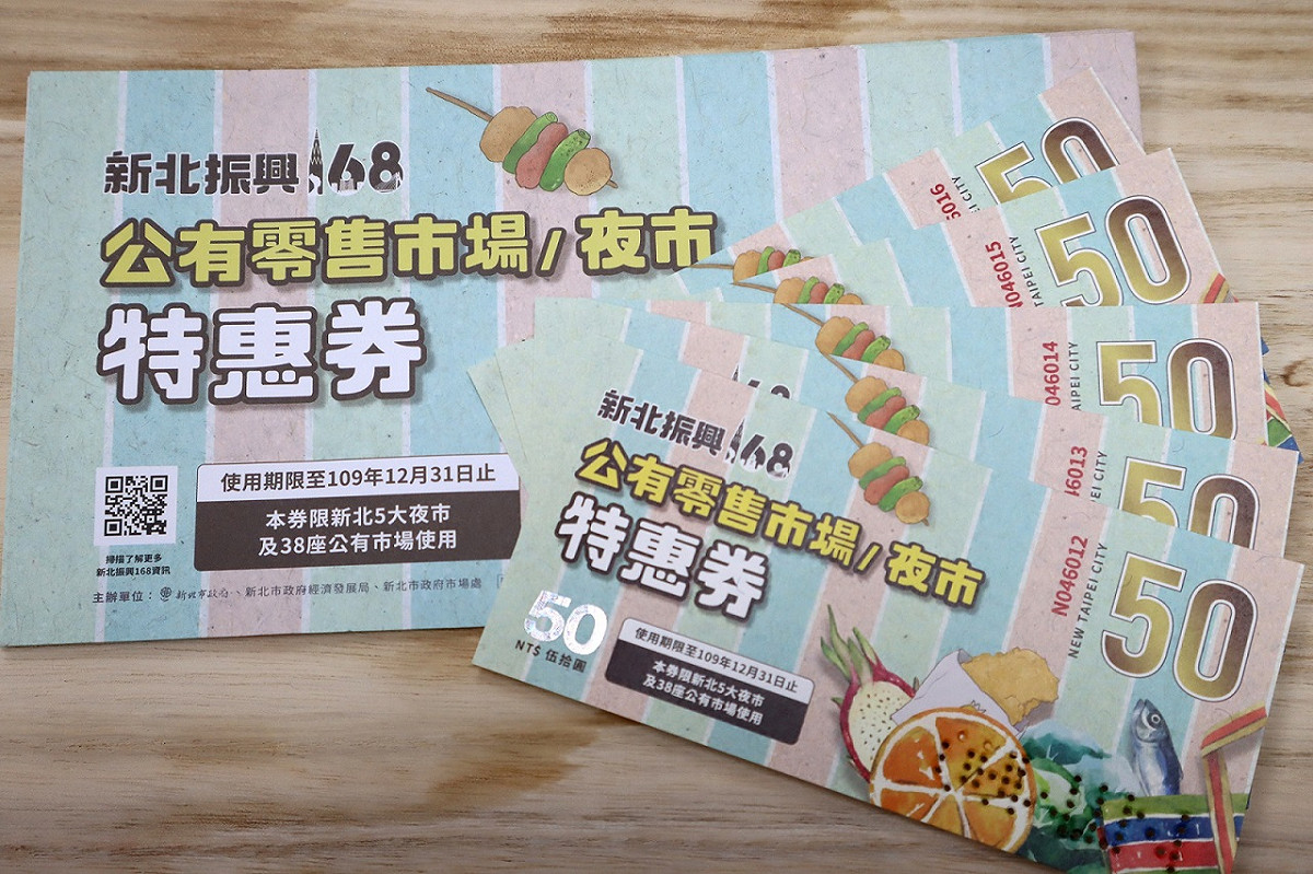 以2020年特惠券為基礎，2021年擴大推出加倍券。 圖：新北市經發局提供