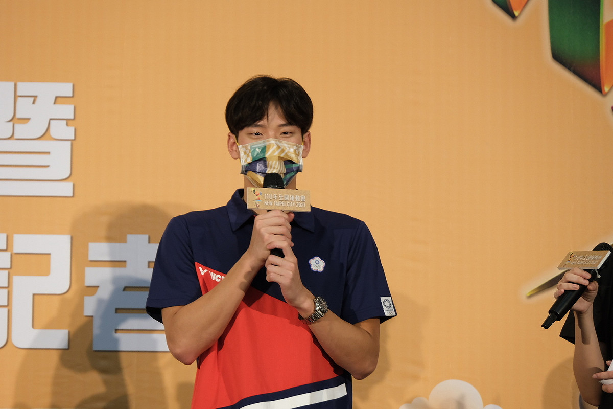 王冠閎首次擔任火炬手將於10月8日台北傳遞。 圖：新北市體育處提供