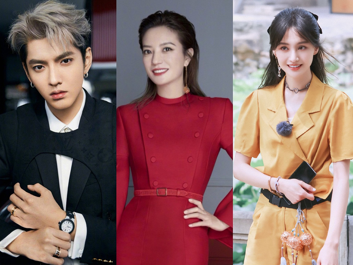 中國藝人吳亦凡、趙薇、鄭爽因負面醜聞，遭全面封殺。 圖：新頭殼合成（翻攝自微博）