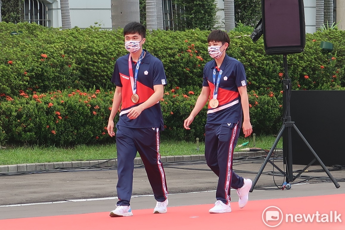 桌球選手林昀儒、鄭怡靜 圖：林朝億/攝