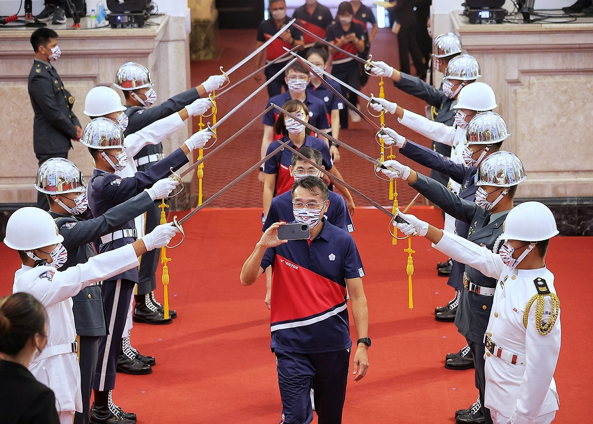 東奧選手1日出席「Our Heroes！台灣英雄 凱旋派對」 圖：總統府提供