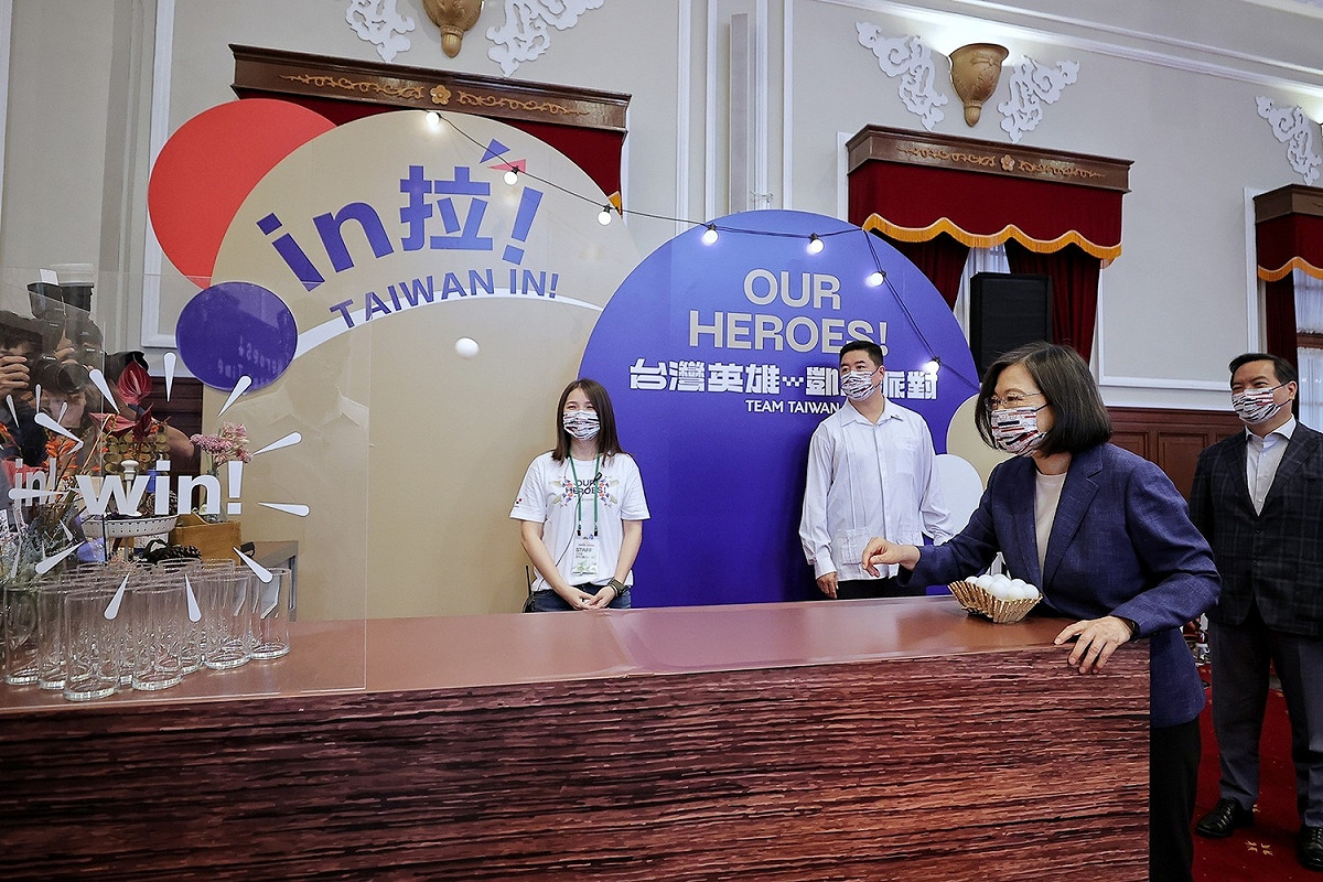總統蔡英文出席「Our Heroes！台灣英雄 凱旋派對」 圖：總統府提供