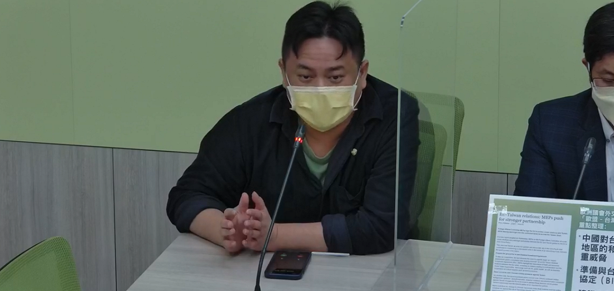 洪申翰呼籲，國民黨盡快提出自身修憲主張。 圖:民進黨團臉書