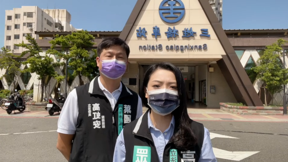民眾黨立委高虹安（右）。 圖：高虹安辦公室 / 提供