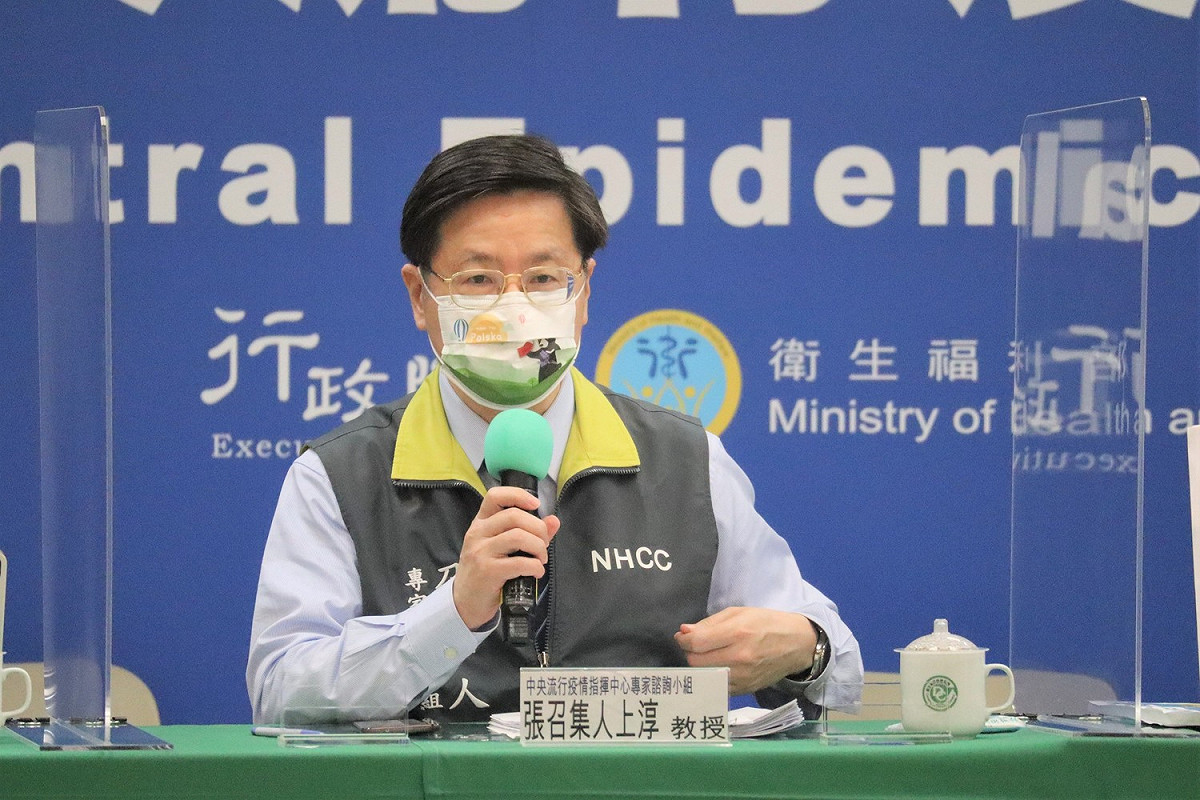 疫情指揮中心專家諮詢小組召集人張上淳。 圖：中央流行疫情指揮中心/提供