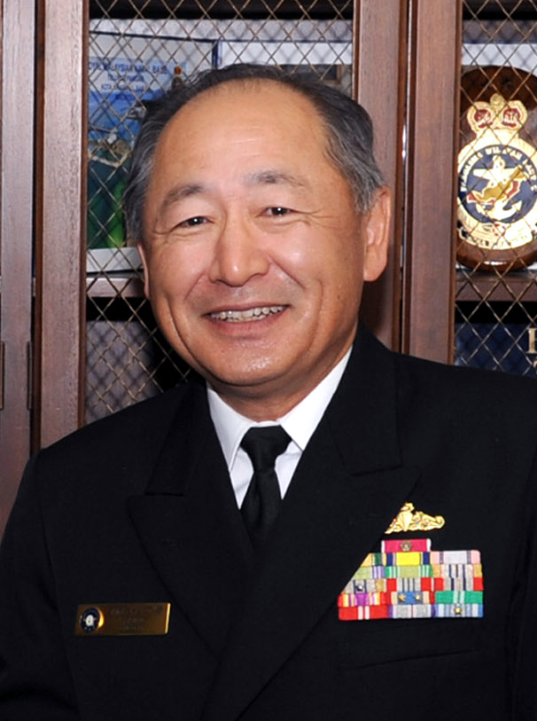 日本前統合幕僚長河野克俊談到中俄海上聯合巡航繞行日本列島一事指「這是日本所不願看到的」。 圖：美軍第七艦隊司令部公關組 David Mercil提供／版權規定：CC 2.0
