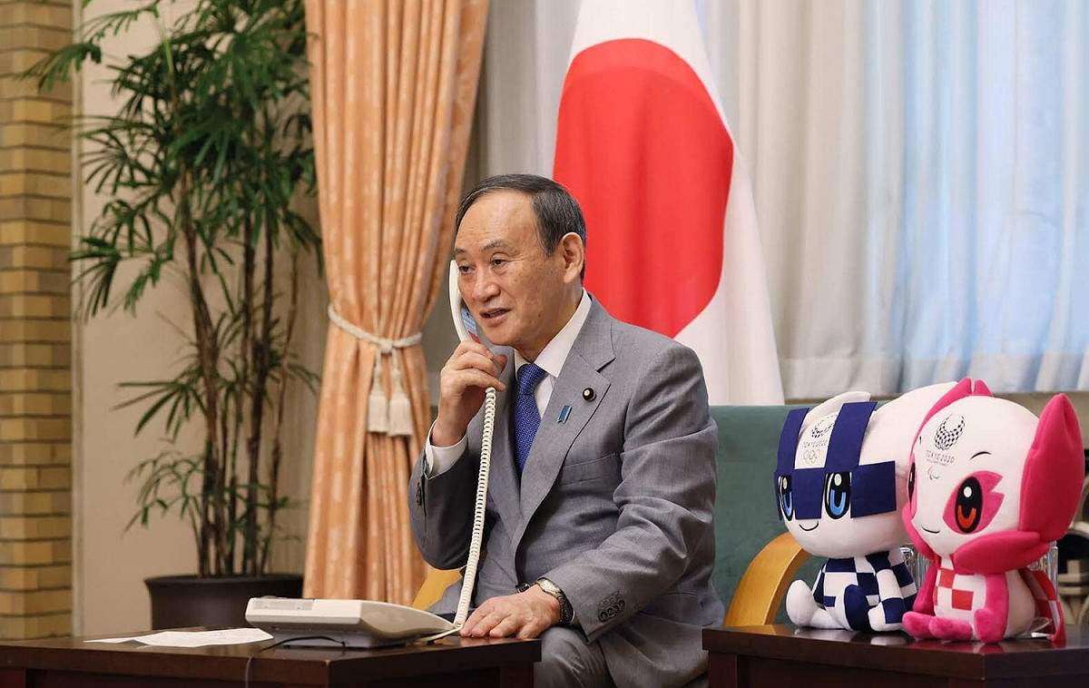 日本現任首相菅義偉突然宣布不參加自民黨總裁改選，讓各派系一時措手不及。 圖：翻攝自日本首相官邸臉書