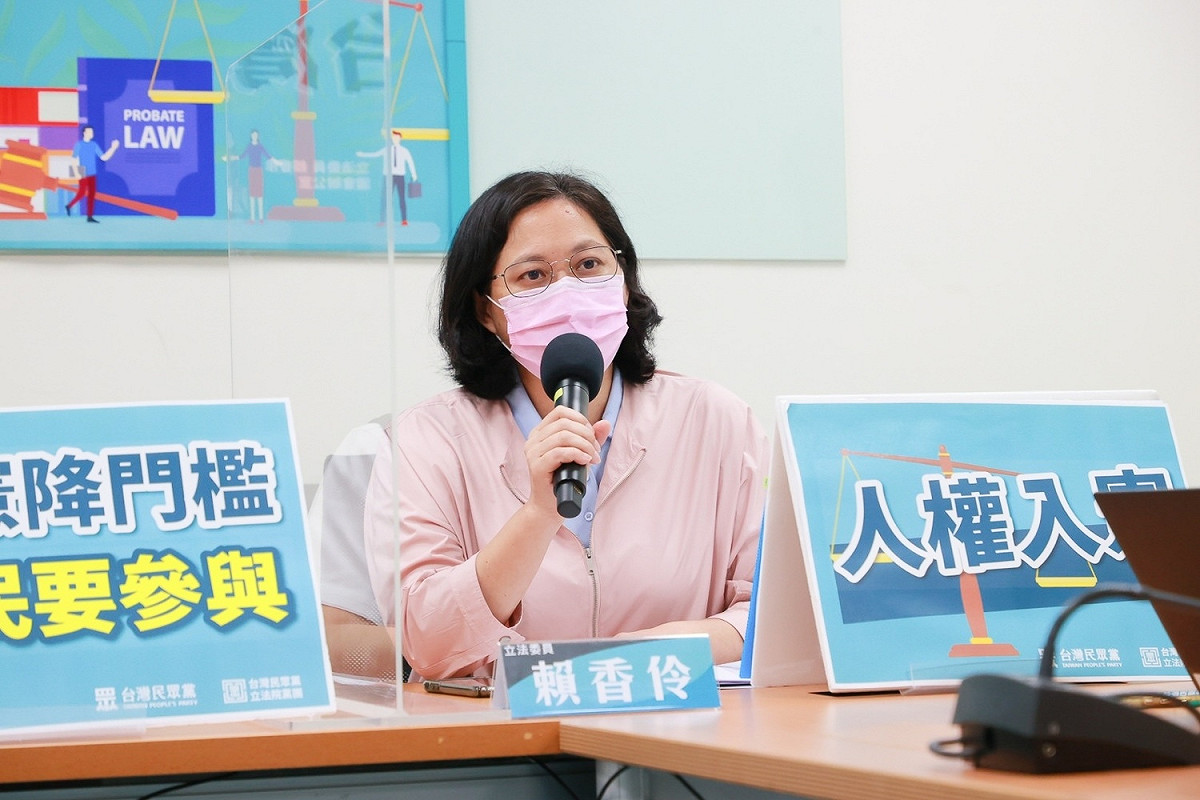民眾黨立委賴香伶。 圖：民眾黨團 / 提供