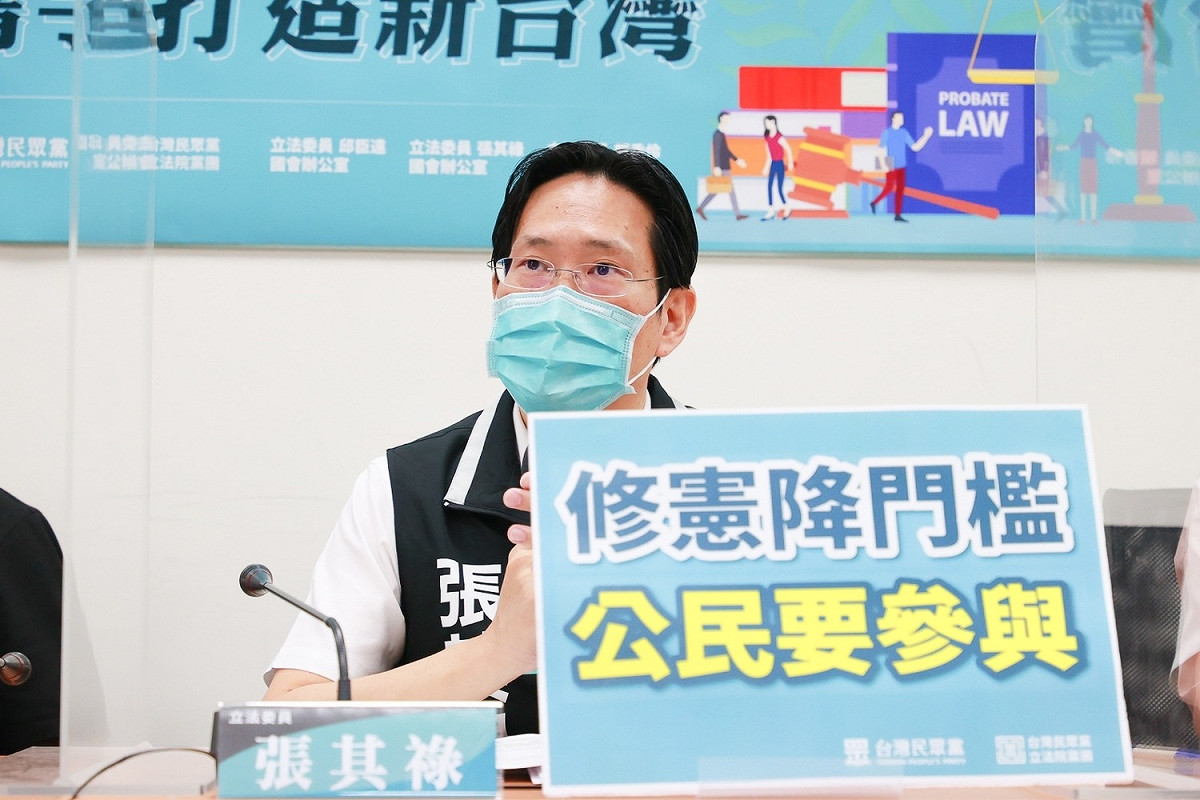 民眾黨立委張其祿。 圖：民眾黨團 / 提供