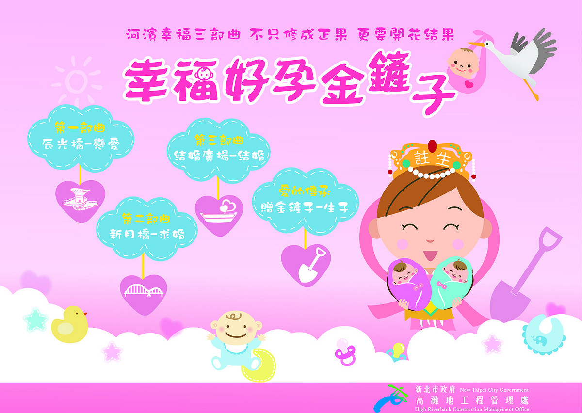 幸福好孕金鏟子。 圖：新北市水利局提供