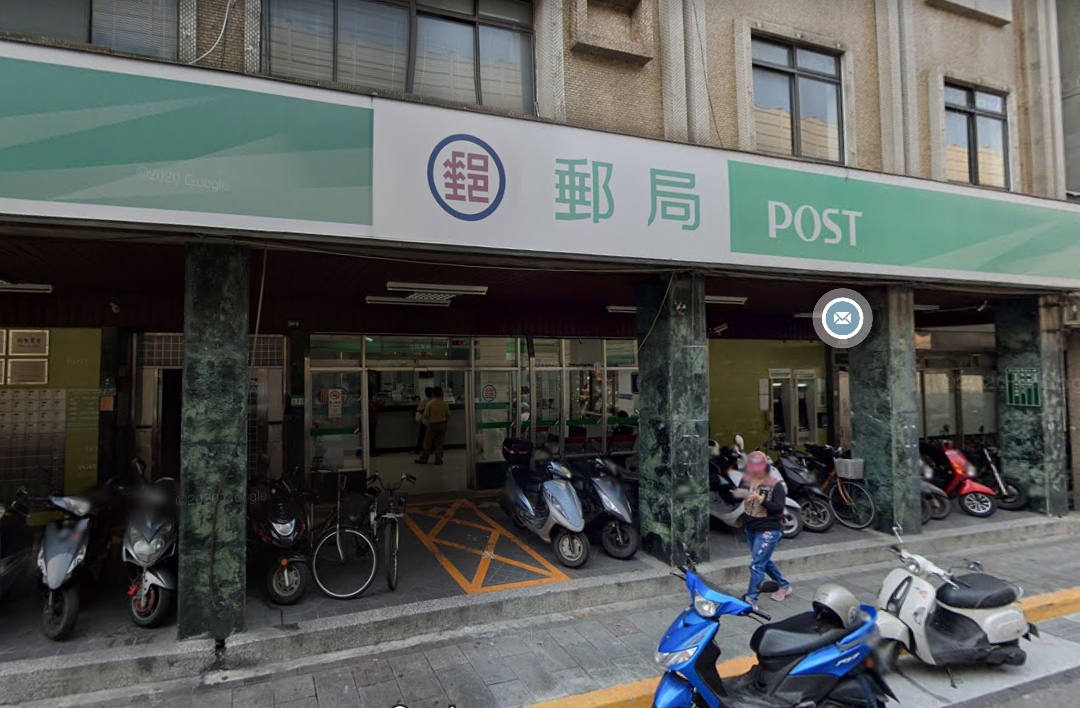中華郵政再傳人員確診，為華江橋郵局員工。 圖：翻攝自Google Maps