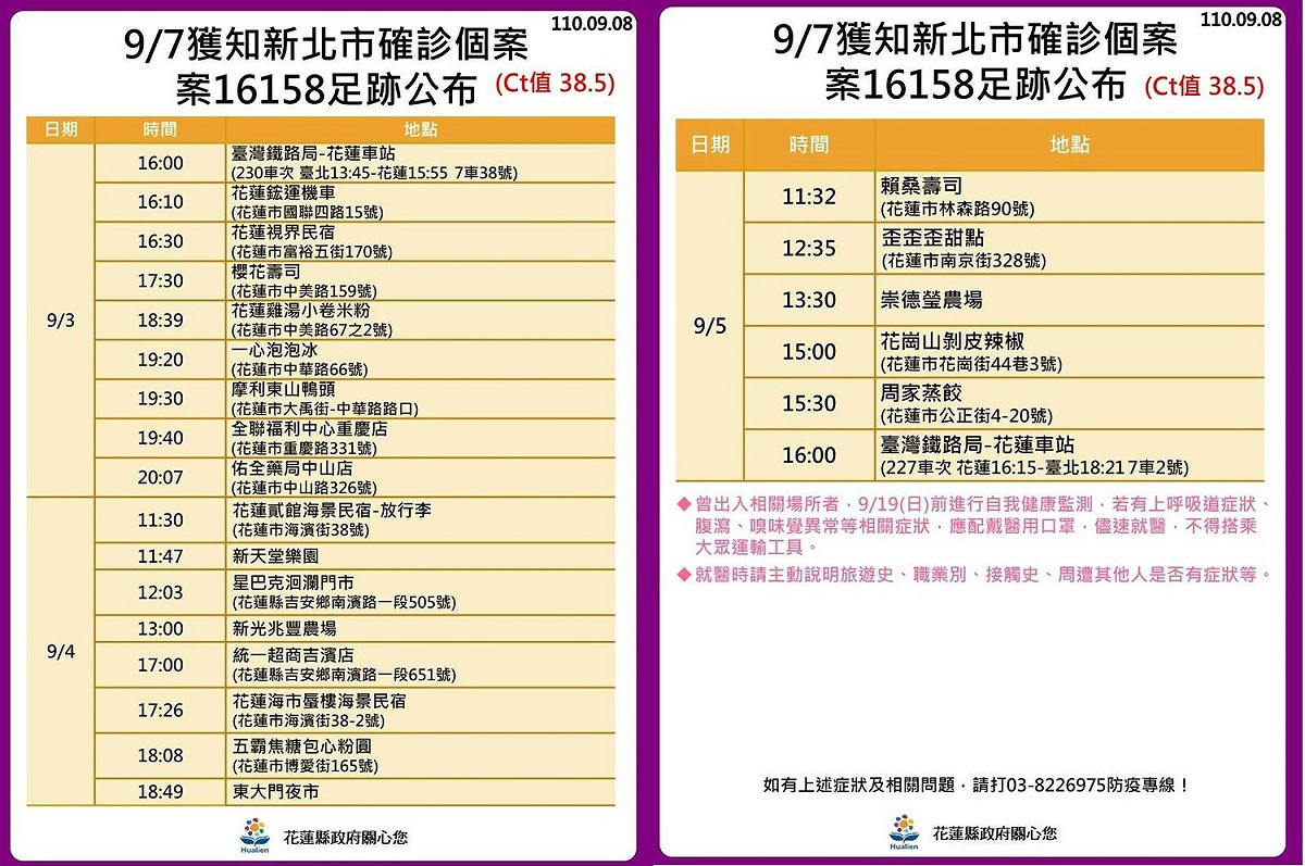案16158足跡。 圖:花蓮縣政府