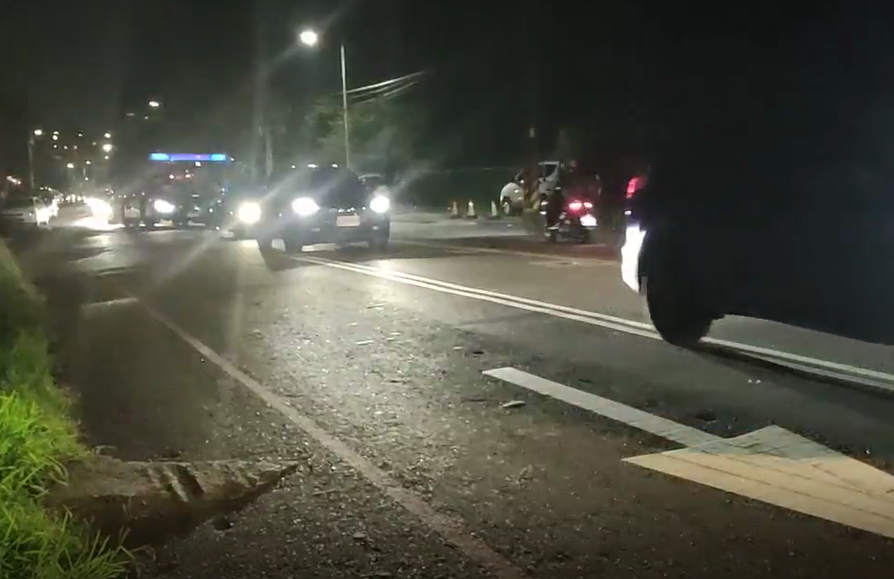 下班時段加長橫科路南港交流道匝道口綠燈時間，加速紓解橫科路車流。 圖：新北市交通局提供