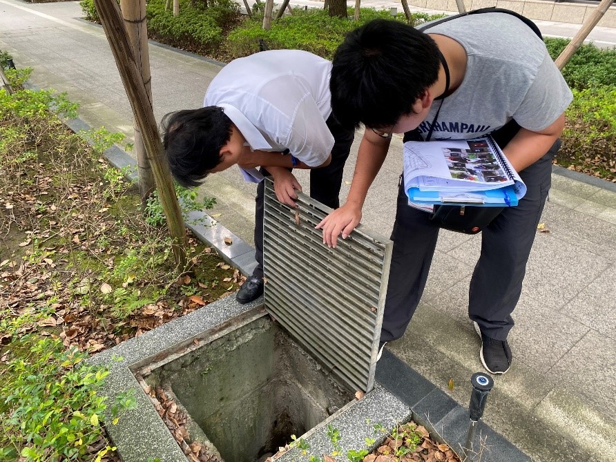 透水保水檢查。 圖：新北市水利局提供