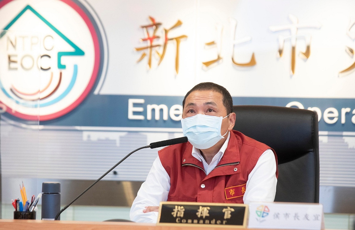 侯友宜表示，明天停班停課可能性非常高，新北市將與台北、基隆討論後會盡早宣布。 圖：新北市政府/提供