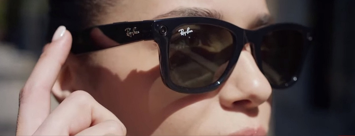 臉書上週發表旗下首款智慧眼鏡「Ray-Ban Stories」。 圖：截取自臉書官網