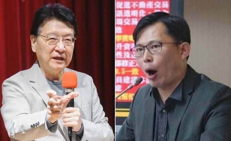 中廣董事長趙少康、前時代力量立委黃國昌 圖：張良一/攝(合成圖)