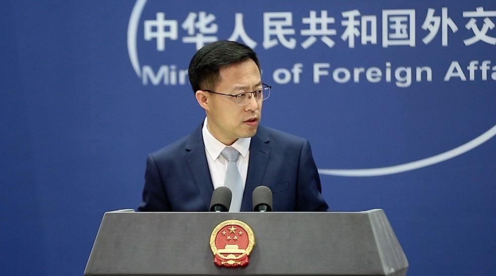 大陸外交部發言人趙立堅。 圖: 翻攝自騰訊網（資料照片）