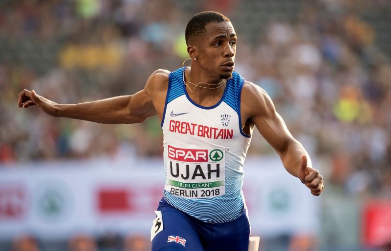 英國奧運4x100公尺接力奧運銀牌得主Chijindu Ujah。 圖／美聯社／達志影像
