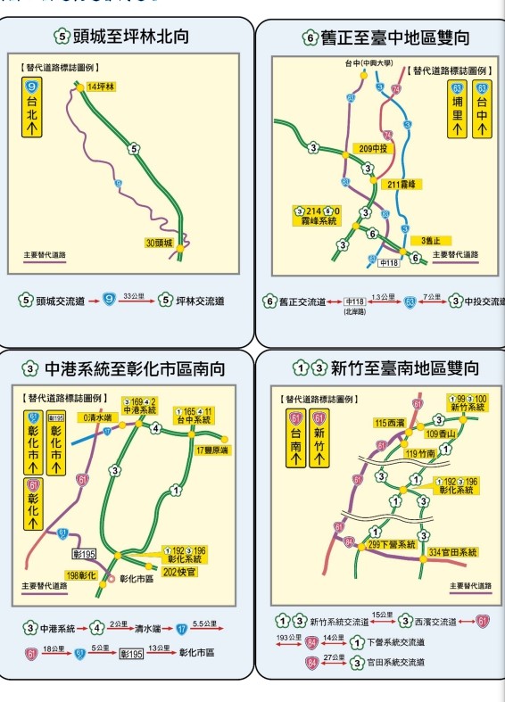 國道長途替代道路。 圖：高公局／提供