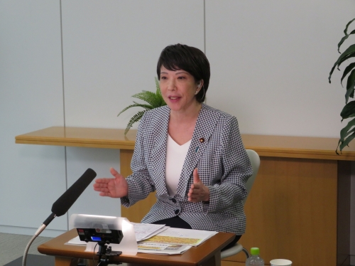 宣布參選日本自民黨總裁的高市早苗。 圖 : 翻攝自高市早苗競選官網(資料照)
