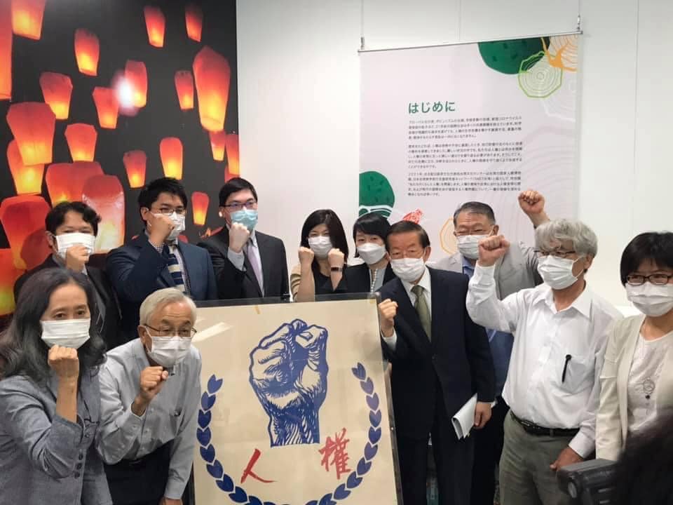 謝長廷參與「國家人權博物館特別展」。 圖：擷取自謝長廷臉書