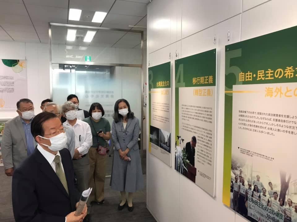 謝長廷參與「國家人權博物館特別展」。 圖：擷取自謝長廷臉書