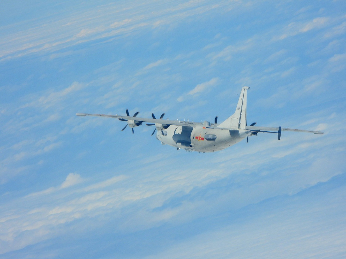 中共軍機，運8技偵機。 圖：國防部提供（資料照）