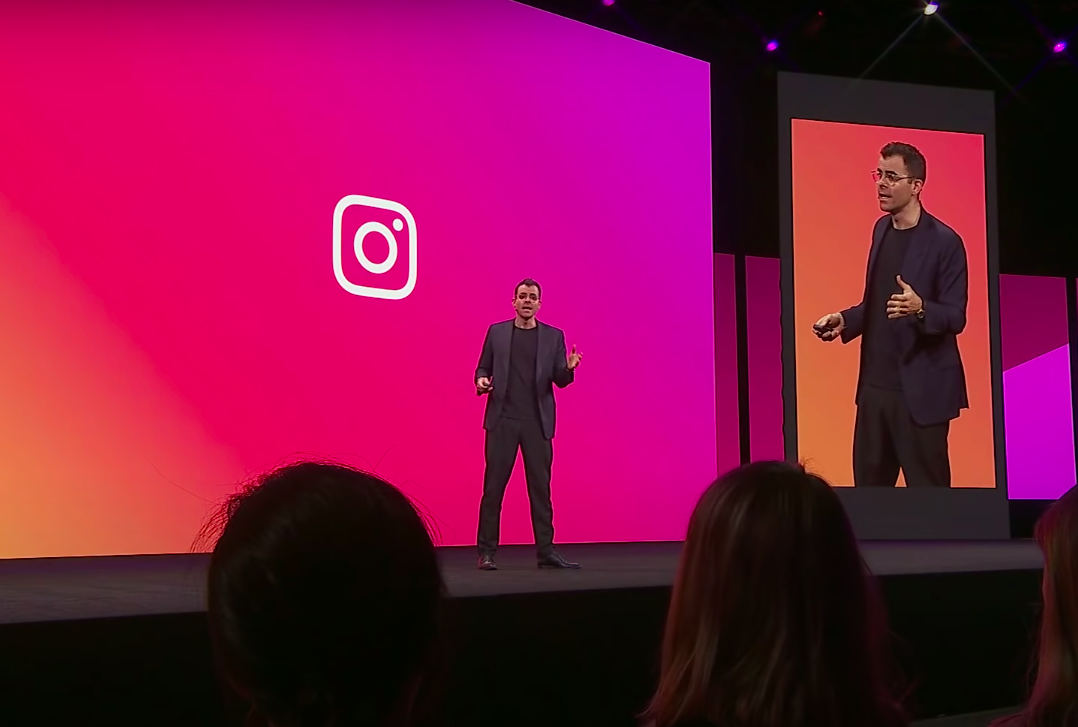Instagram負責人莫瑟里（Adam Mosseri）。 圖：翻攝自Facebook Developers YouTube