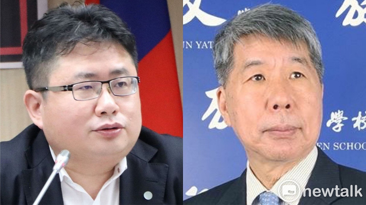 矢板明夫表示，張亞中背後有一隻看不見的手幫他做局。 圖：翻攝張亞中【孫文學校】臉書、維基百科(新頭殼合成照)