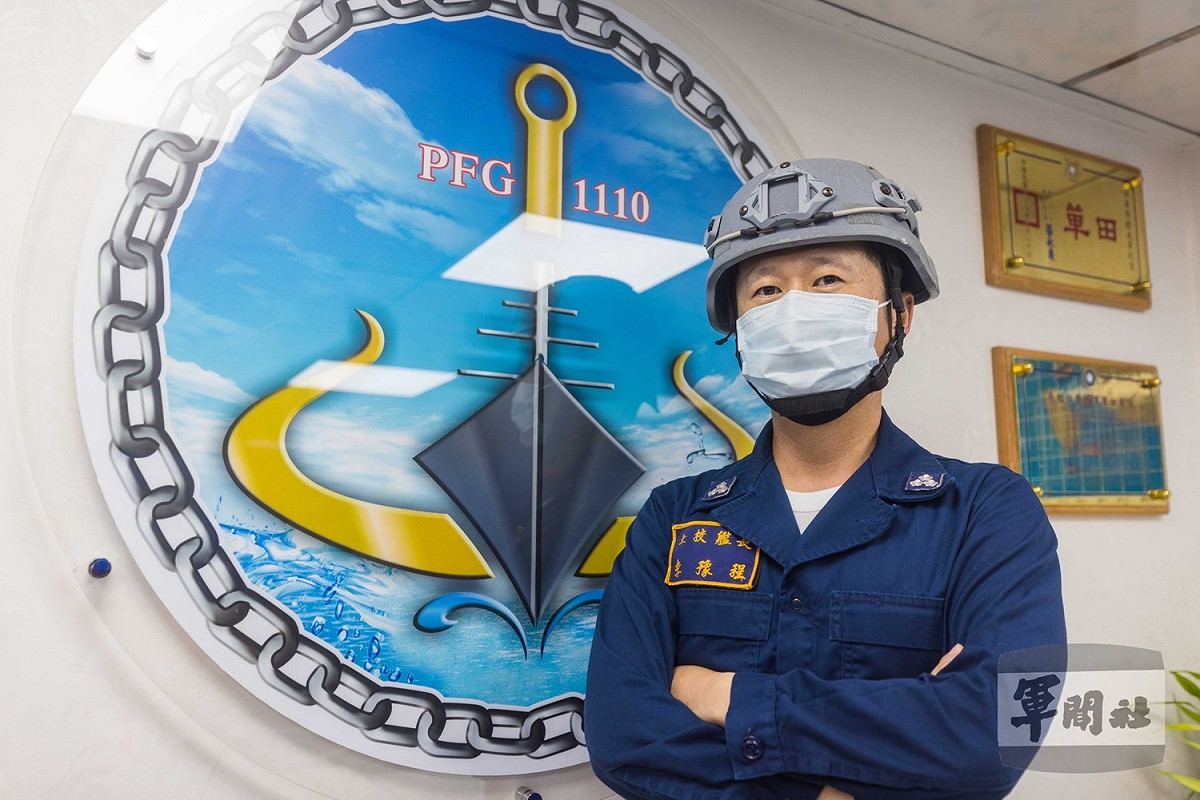 田單軍艦艦長李上校表示，透過此次實兵演習，驗證船艦優異的防空及反水面作戰能力。 圖:軍聞社提供。