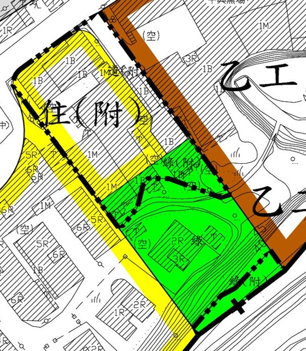 變1案 變更內容示意圖。 圖：新北市城鄉局提供