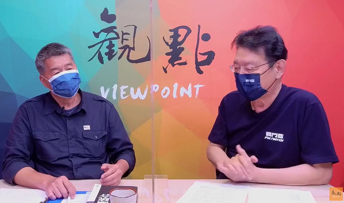 國民黨主席候選人張亞中接受趙少康《觀點》專訪。 圖：擷取自趙少康/臉書