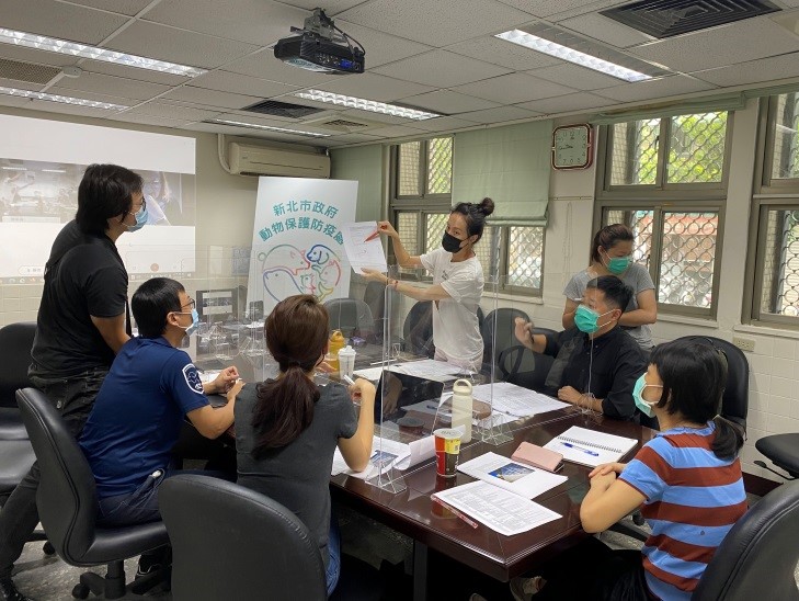 瑞芳動物之家規劃設計討論會議，動保團體台灣防止虐待動物協會到場參與。 圖：新北市動保處提供