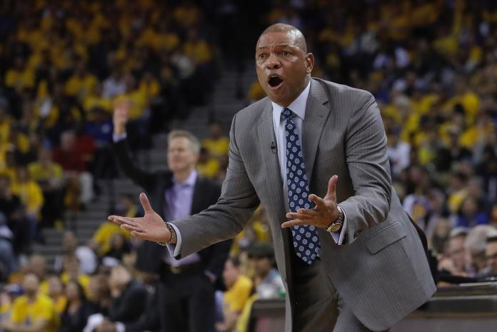 76人總教練Doc Rivers。 圖／美聯社／達志影像
