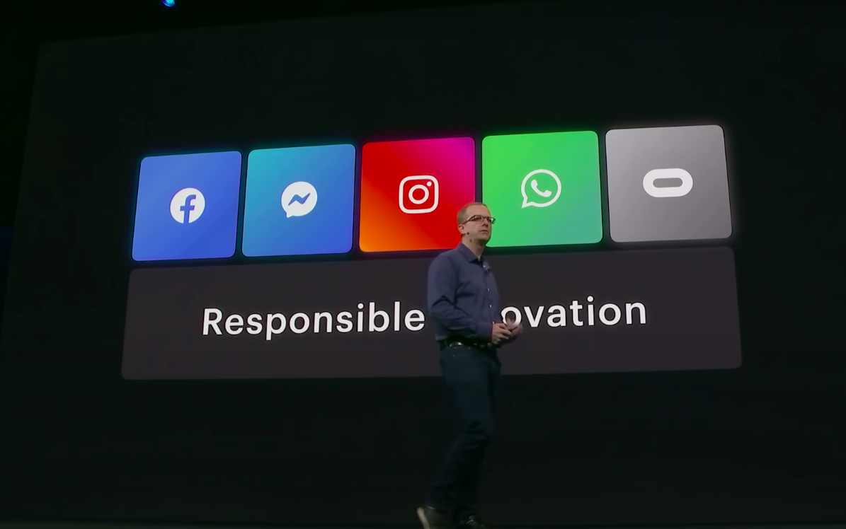 臉書科技長斯科洛普夫（Mike Schroepfer）宣布將於明年卸任。 圖：翻攝自Facebook Developers YouTube