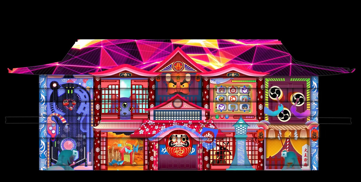 3D光雕建築投影展演。 圖：台南觀旅局／提供