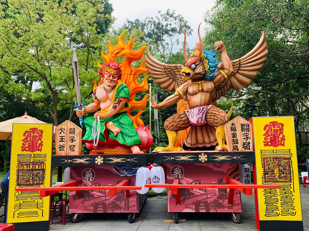 假日市集AR實境祈福。 圖：台南觀旅局／提供