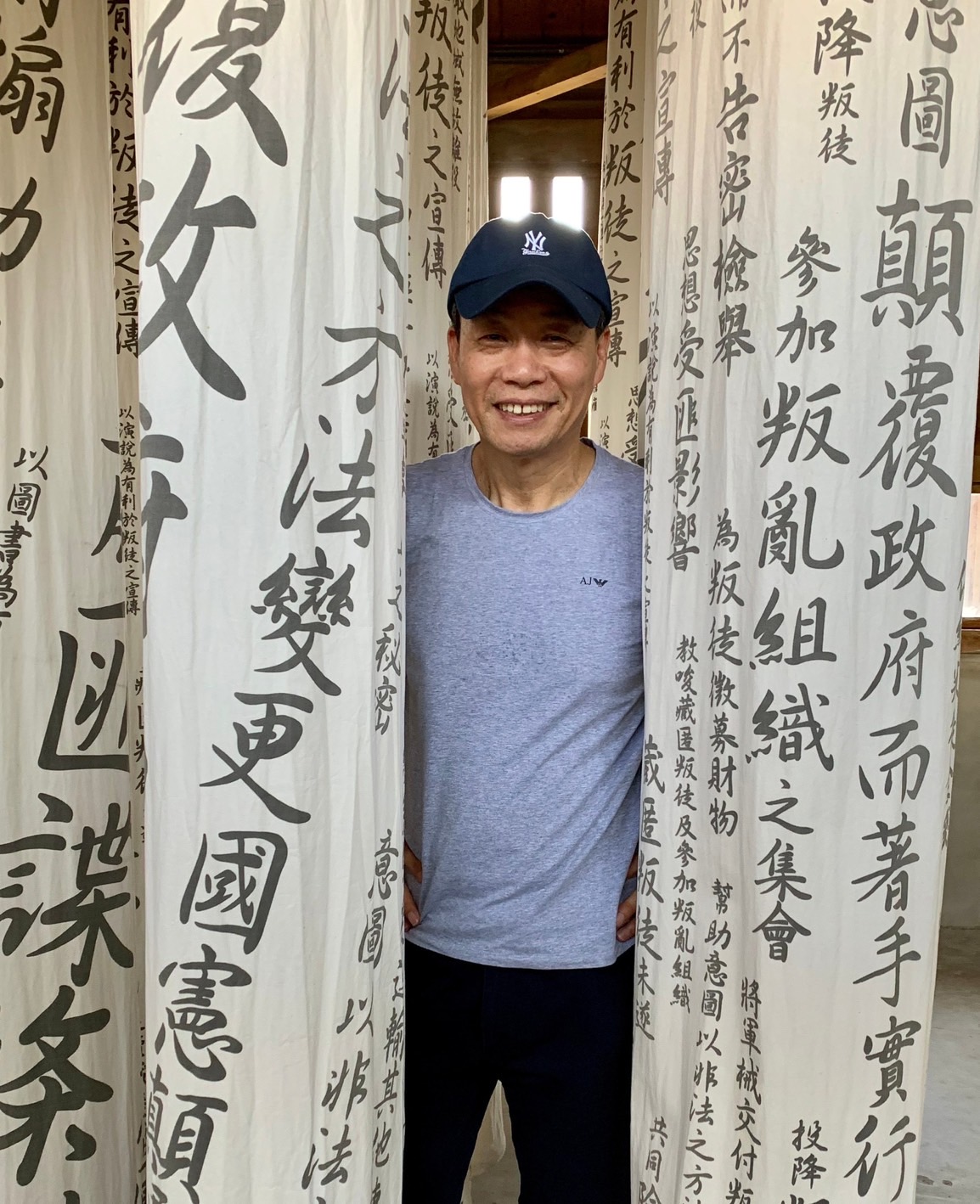 2019年前往台東綠島拍美麗島事件紀錄片。 圖：邱萬興提供
